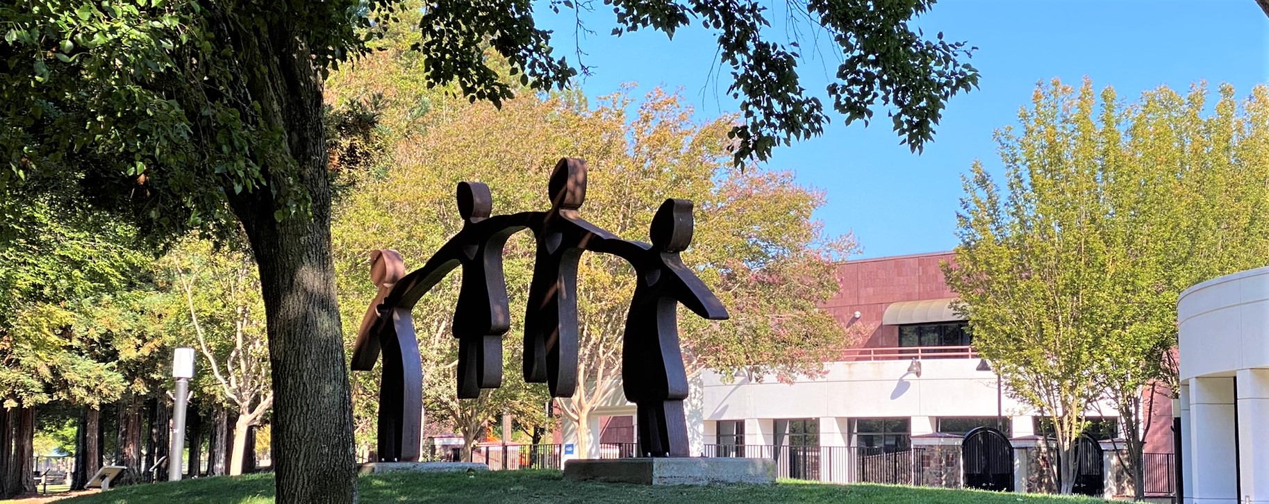 San Ramon Climate Action and Advocacy Sculpture of four playful children