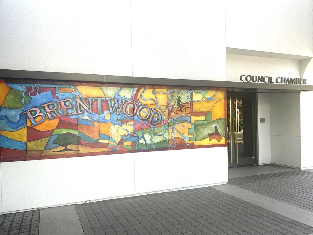 Contact Brentwood’s decision makers | Brentwood Council Chamber Sign & Mural | Image credit: Anne Grenier
