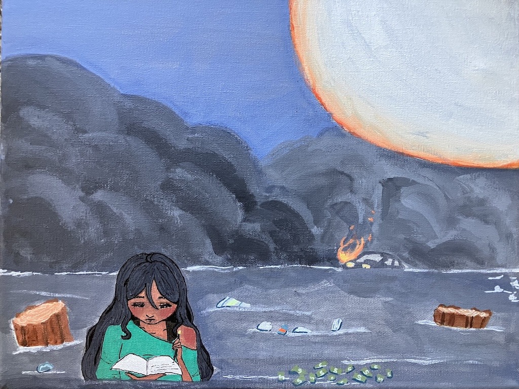 “Still I Write”, original artwork by Amber Sabrina of Doughtery Valley High School, San Ramon, CA Used with permission