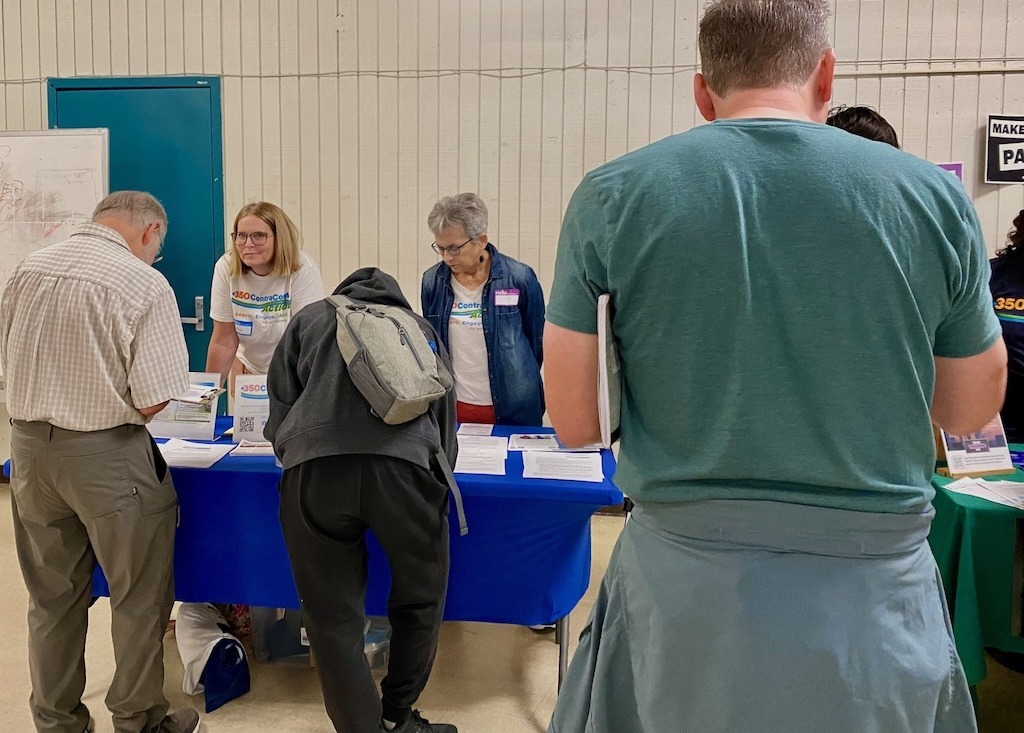 350 Contra Costa Action June 2026 Newsletter 350 Contra Costa Action volunteers staff our booth at a recent Polluters Pay Superfund Town Hall Image credit: Volunteer staff photo